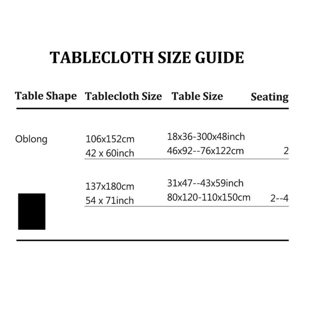 Home Picnic Rose Pattern Waterproof Rectangle Tablecloth Table Cover 54x71 Inch - Picture 4 of 6